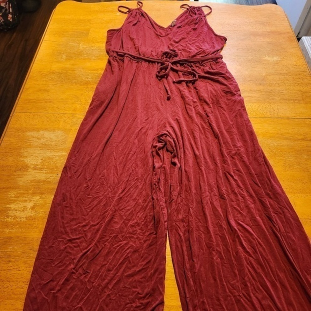 Elegant Burgundy Old Navy Jumpsuit Size XXL